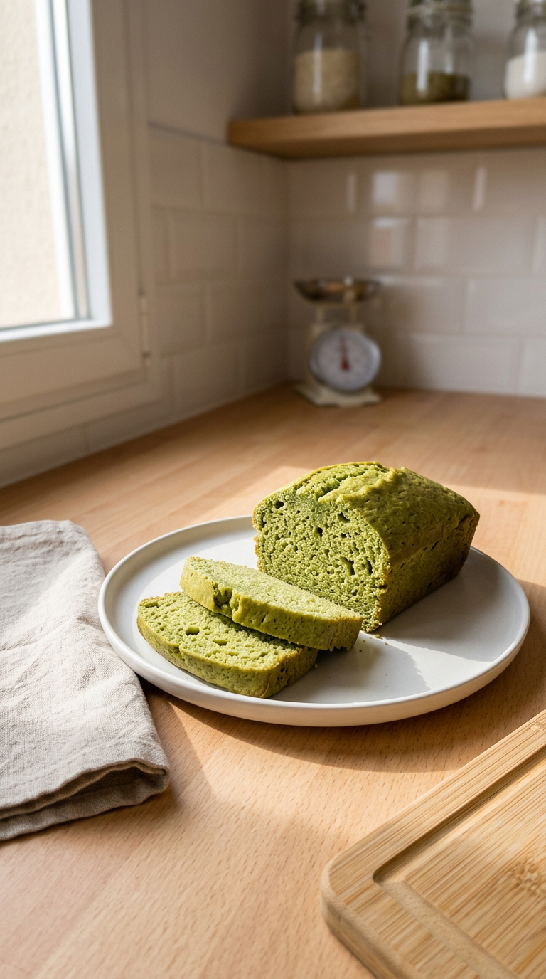 bizcocho de matcha que me ha durado 2 días