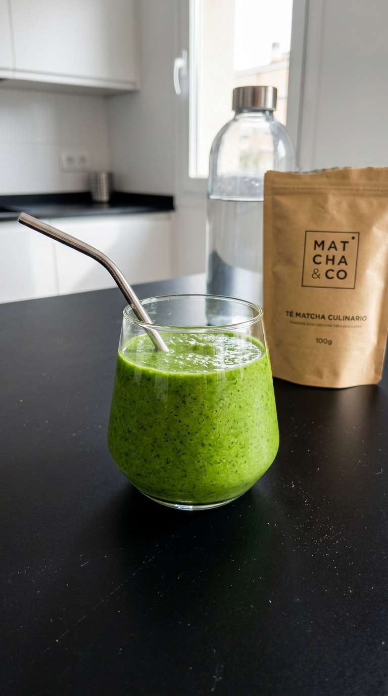 Spinat Smoothie — ok der ist wirklich grün