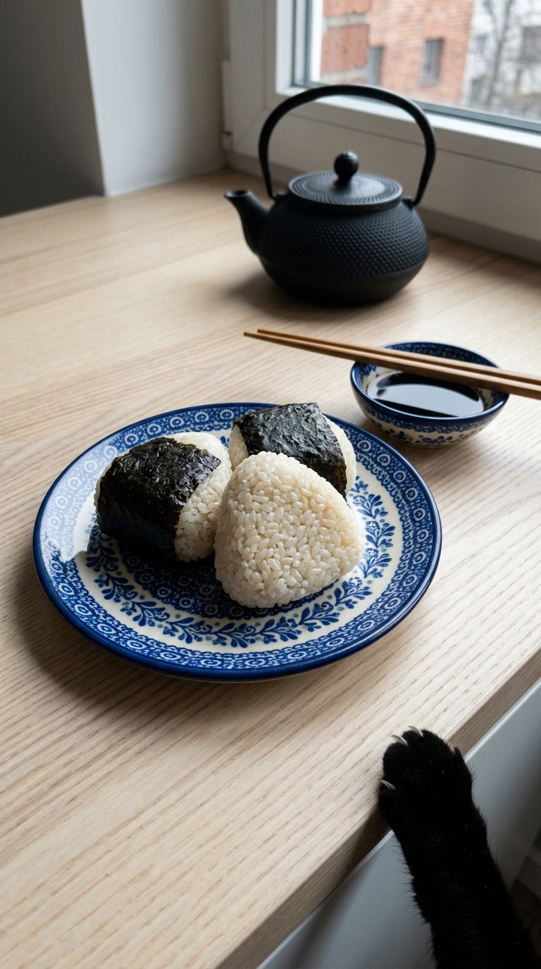 onigiri na śniadanie i nie, to nie jest skomplikowane